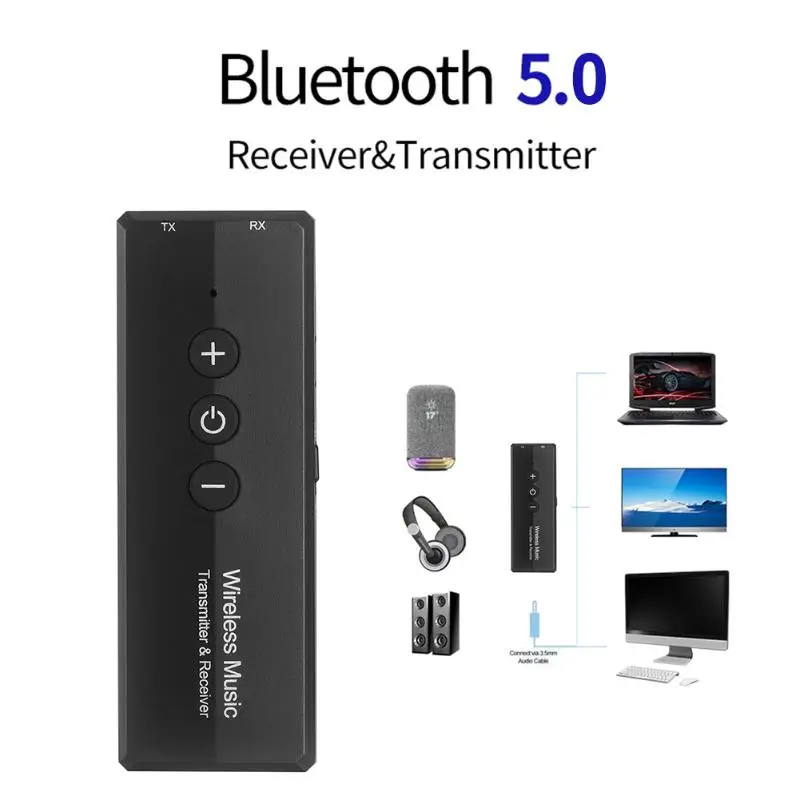 Беспроводной Bluetooth 5 0 аудиоприемник передатчик классические цвета простой
