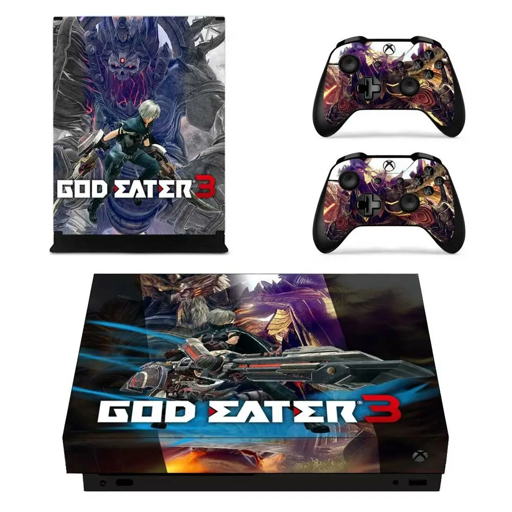 YSX1X1098 Для Xbox One X наклейка s God Eater виниловое покрытие стикеры Adesivo для Xbox one X консоли пульта дистанционного управления скины - Цвет: YSX1X1098
