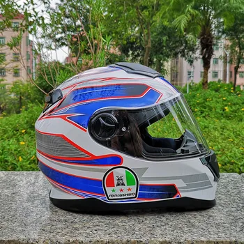

Double Lenses Motorcycle Full Face Helmet Women And Man Riding Casco Racing Helmet For Filp Up Motorcycle Helmet