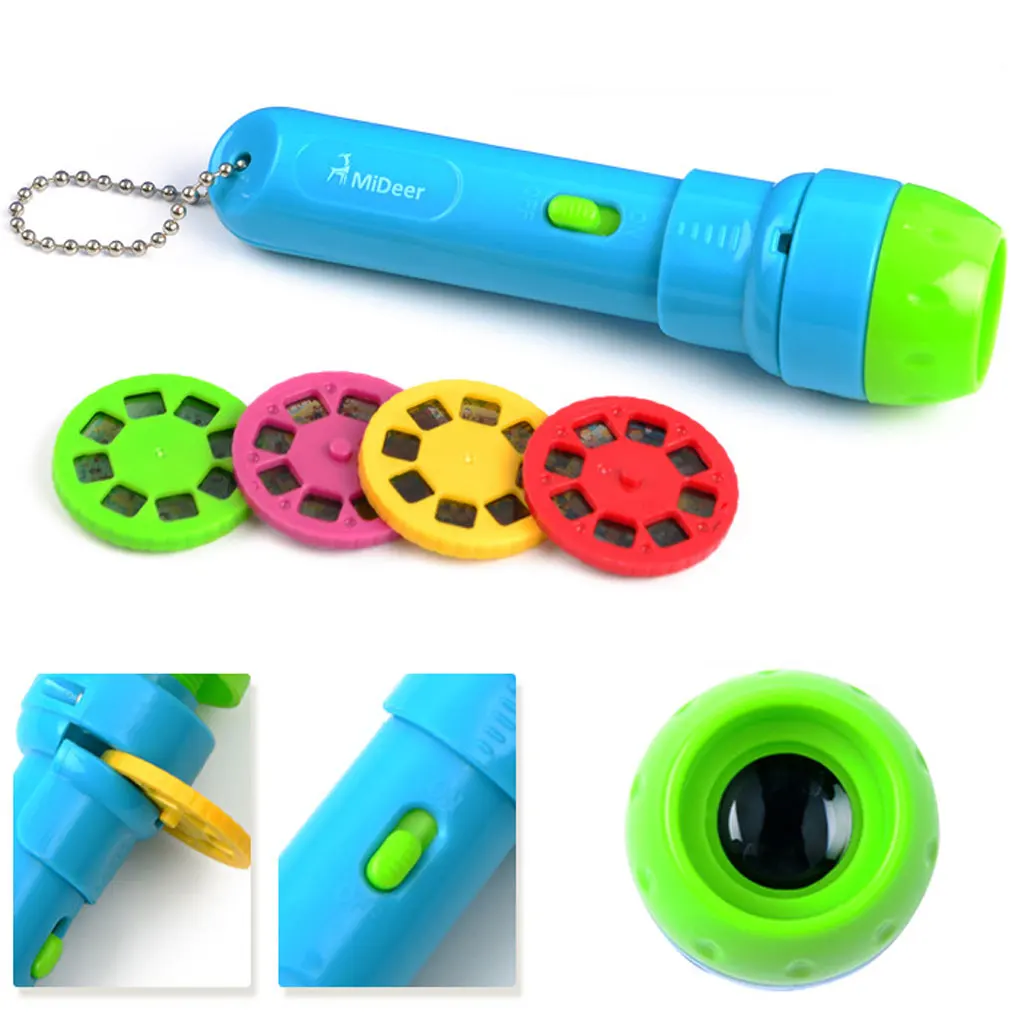 Mideer мини-Проекционный фонарик, обучающий светильник, игрушки для сна, набор для выступлений, детский подарок