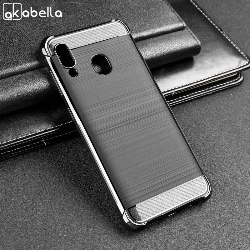 Case For Samsung A40 Case Silicone Cover For Samsung Galaxy A10 A30 A20 A50 A70 Case Soft Shockproof Carbon Fiber Phone Bumper