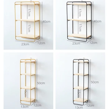 

Creative Nordic Style Wall Pendant Decoration Iron Shelf Decorative Wall Shelf Home Organization and Storage Room Organizer
