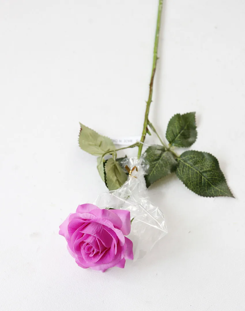 Искусственные розы, искусственные цветы из шелка, розы, искусственные цветы для свадебного украшения, стола, свадьбы, большие розы - Color: Light-purple