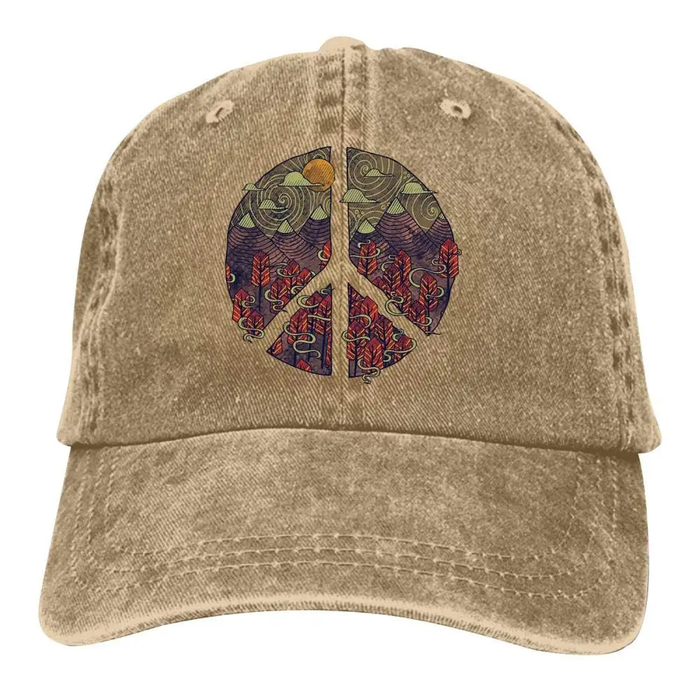 TSDFCPeaceful пейзаж двойная Пряжка Регулируемая ковбойская Личность ретро ковбойская шляпа