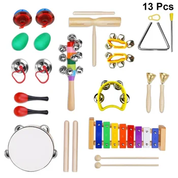 

13 pcs Musical Toys Set Early Educational Colorful Plaything for Kindergarten