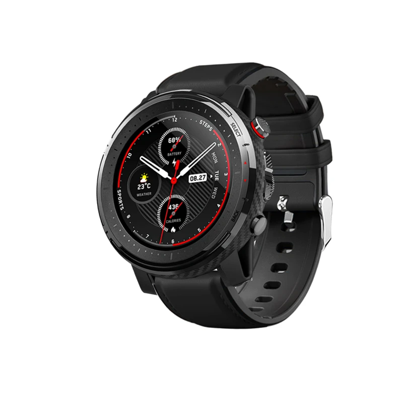 Кожаный+ Силиконовый ремешок для наручных часов Amazfit Stratos 3 Stratos 2 2s Stratos браслет ремешок для Amazfit Pace/Amazfit Bip Lite