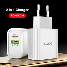 HOCO 18 Вт usb type C PD зарядное устройство для iPhone 11 Pro XR XS Max Quick Charge 4,0 3,0 быстрое USB зарядное устройство для samsung Xiaomi QC3.0 QC4.0