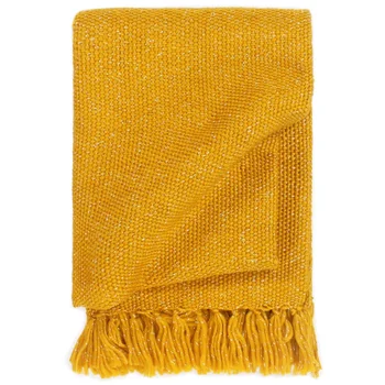 

160x210 cm mustard yellow Cotton Blankets For Beds Solid Color Soft Warm Square Blanket Sofa Cover summer office quilts