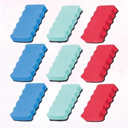 9pcs Limpo Giz Apagador Giz Apagador de Lousa Magnética Lousa Limpa Toalha de Limpeza Especial para o Escritório Da Escola Para Casa (Vermelho,