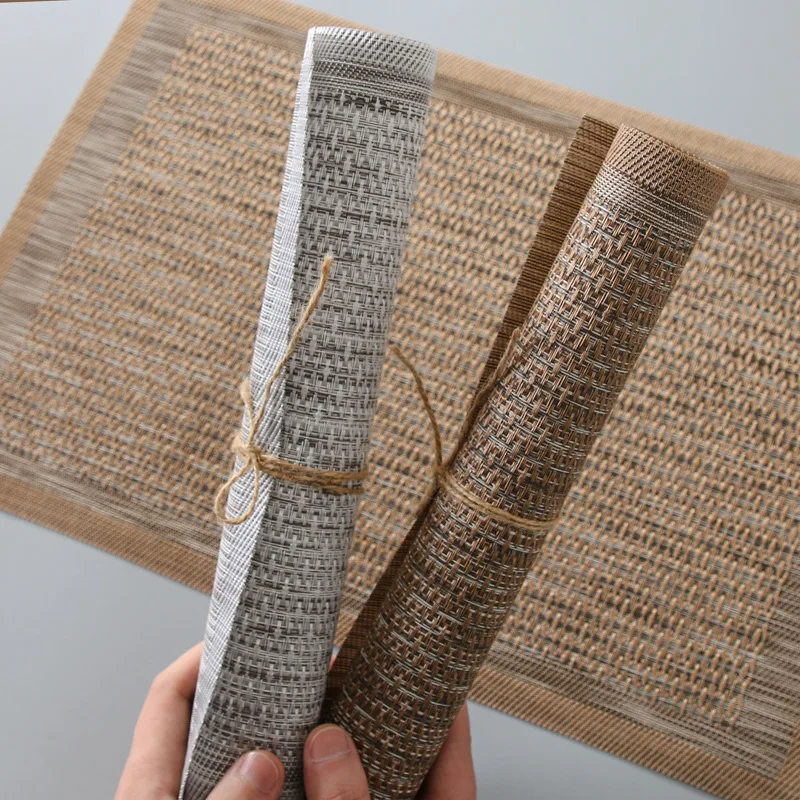 

Коврик-салфетка в европейском японском стиле, прямоугольная скатерть из ПВХ, коврик для чаши, коврик для коврика в западном стиле, коврик для стола