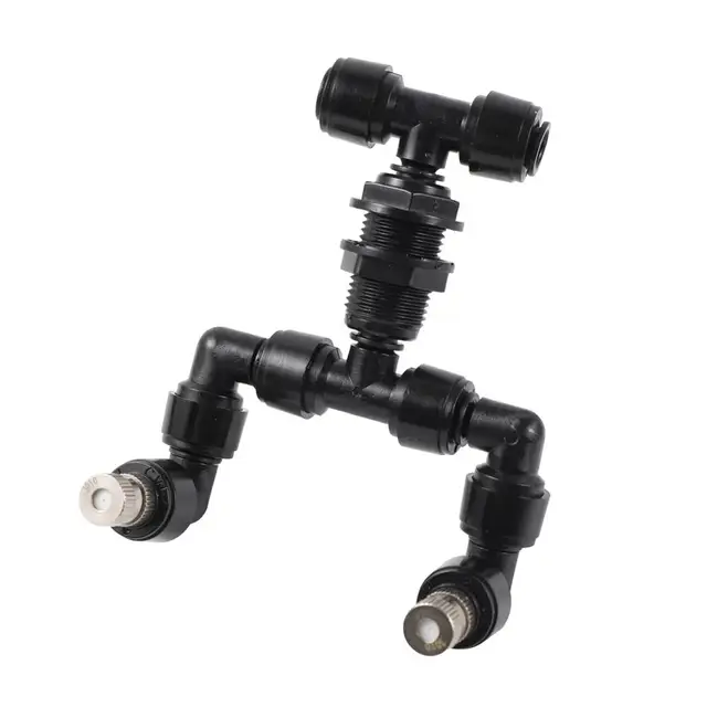 조정 가능한 범용 스프레이 미스트 노즐 키트는 정원과 온실에서 사용되며, 다양한 노즐과 크기로 작동 압력과 유량을 조절할 수 있는 분무기입니다.