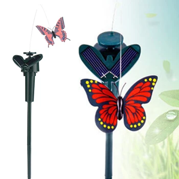 

Dancing Butterfly Pretty Lawn Garden Decoration Flying Plastic Solar Powered Simulation Animal Decoration Cute