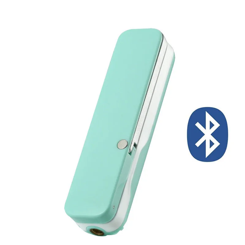 CYKE Мини Портативный bluetooth пульт дистанционного селфи палка легкий для Iphone samsung huawei xiaomi - Цвет: M1-12.6CM-Green