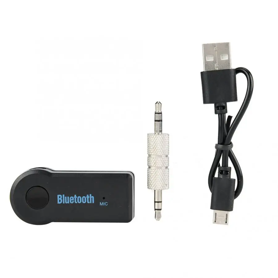 Автомобильный комплект громкой связи Bluetooth 3,0 3,5 мм беспроводной аудио музыкальный приемник адаптер автомобильный комплект Bluetooth автомобильные аксессуары