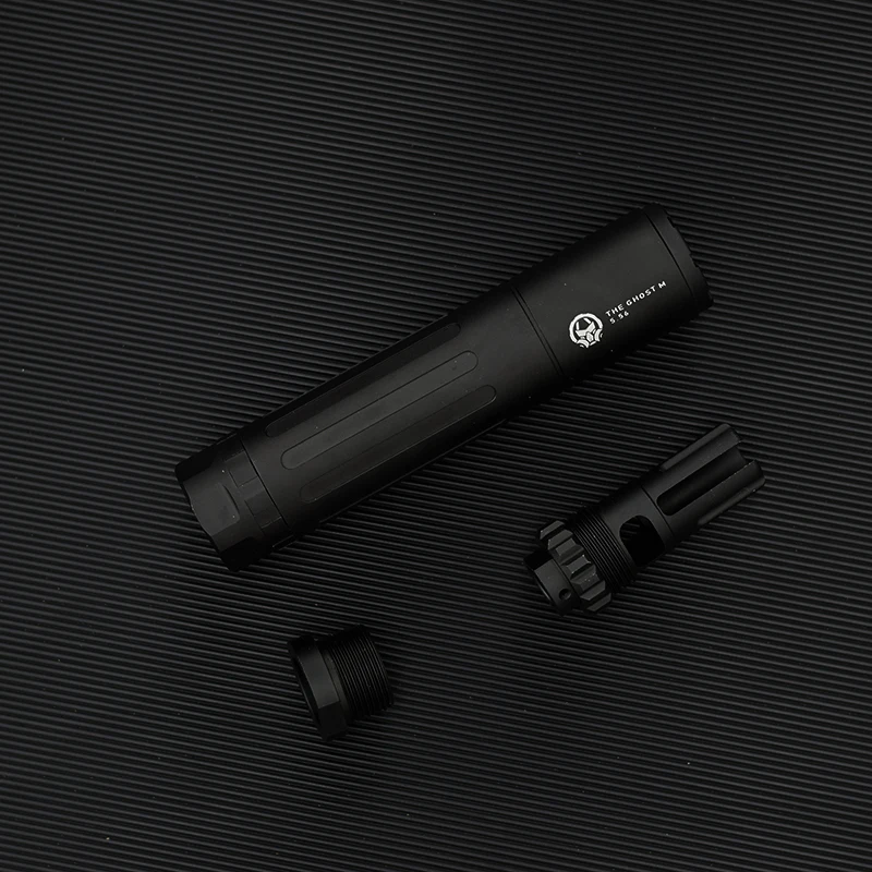 14MM CCW Thread Metal The Ghost M Suppressor for Toy Gel ball blaster airsoft AEG GBB