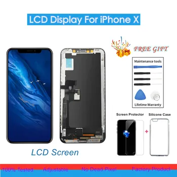 

100% Tested LCD Pantalla For iphone X Screen LCD Display Touch Screen Digitizer Assembly For iphone X OLED screen replacement