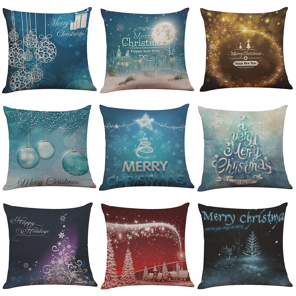 

Decorative Pillow Cover Home Decoration Christmas Throw Pillow Cover Cotton Linen Sofa Cushion Cover Throw Pillows for Couch