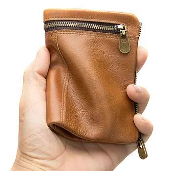 

Small Mini Men's Wallet Genuine Leather Man Wallet Coin Purse Ultra-thin Short Carteira Business Card Holder Porte Feuille Homme