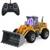 RC Car Excavator Truck Model Remote Control ABS Engineering Vehicle Beach Toys Kids Boys Birthday Christmas Gifts 1