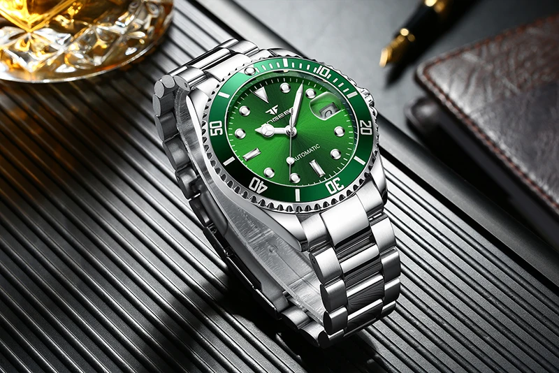 Luxury Brand FNGEEN Mechanical Watch Men Automatic Watch Male Clock Auto Date Men's Watch Luminous Watches Montre Homme 2020