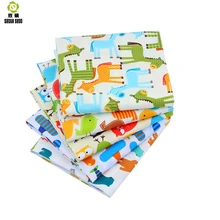 Shuangshuo, хлопок, ткань, мультфильм, серия, жир, четверть, набор, лоскутное шитье, одежда, 5 шт./партия, 40X50 см