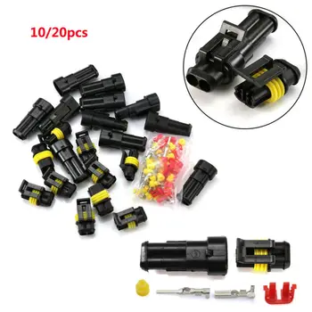

10pcs 2-Pin 2/3/4Way Car Auto Waterproof Electrical Connector Plug For Car Boat