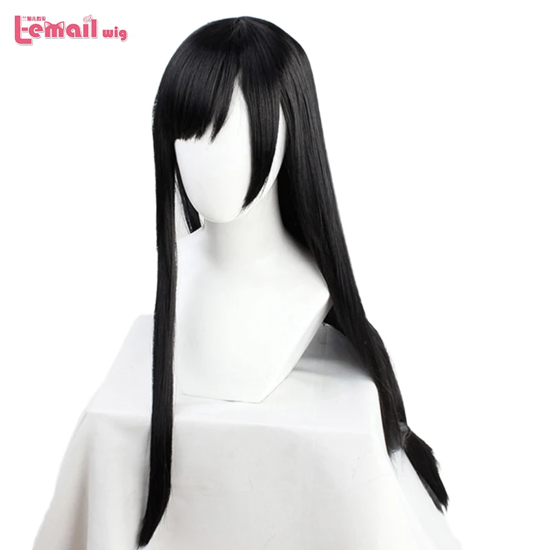 L email wig Game Final Fantasy VII Tifa Cosplay Wig FF7 Cosplay Long
