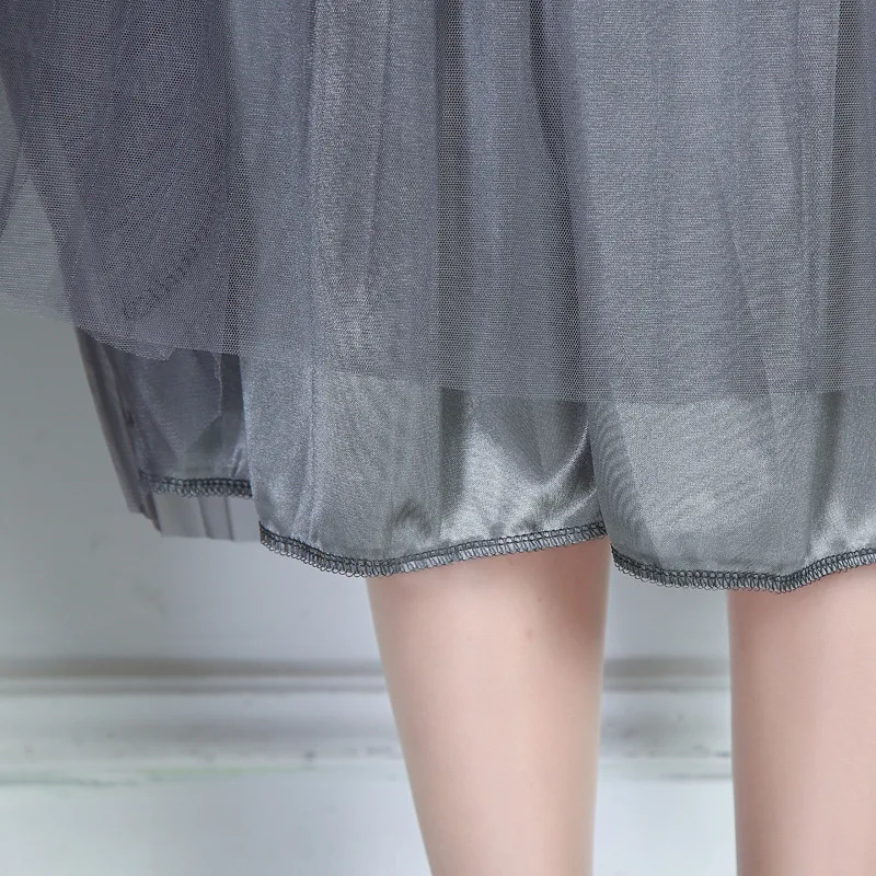 

Autumn & Winter Gauze Skirt Korean-style Women's High-waisted A- line Skirt Big Skirt Long Skirts