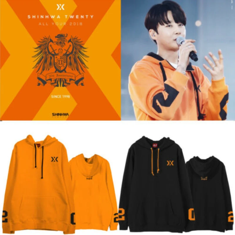Mainlead Kpop SHINHWA унисекс Кепка толстовка все ваши мечты концертная хлопковая толстовка пуловер