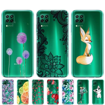 

For Huawei P40 Lite Case Soft Transparent TPU Silicon Phone Cover For Huawei P40 Lite E P40Lite Bumper Coque Back
