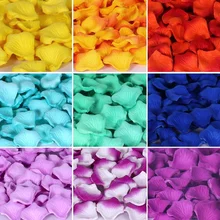 5500pcs/pack Silk Rose Petals Table Confetti Artificial Flower Baby Shower Crafts Wedding Supplies Party Christmas Venue Decor