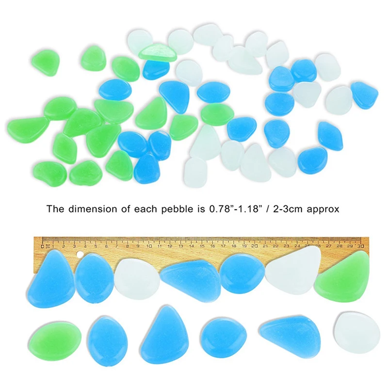 100Pcs-Garden-Path-Patio-Lawn-Garden-Yard-Decor-Luminous-stones-Glow-in-the-Dark-Garden-Pebbles (1)