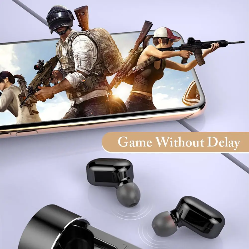 TWS A6 сенсорный Bluetooth наушники, 6D HiFi стерео, мини беспроводные наушники, CVC8.0 шумоподавление Спортивная гарнитура