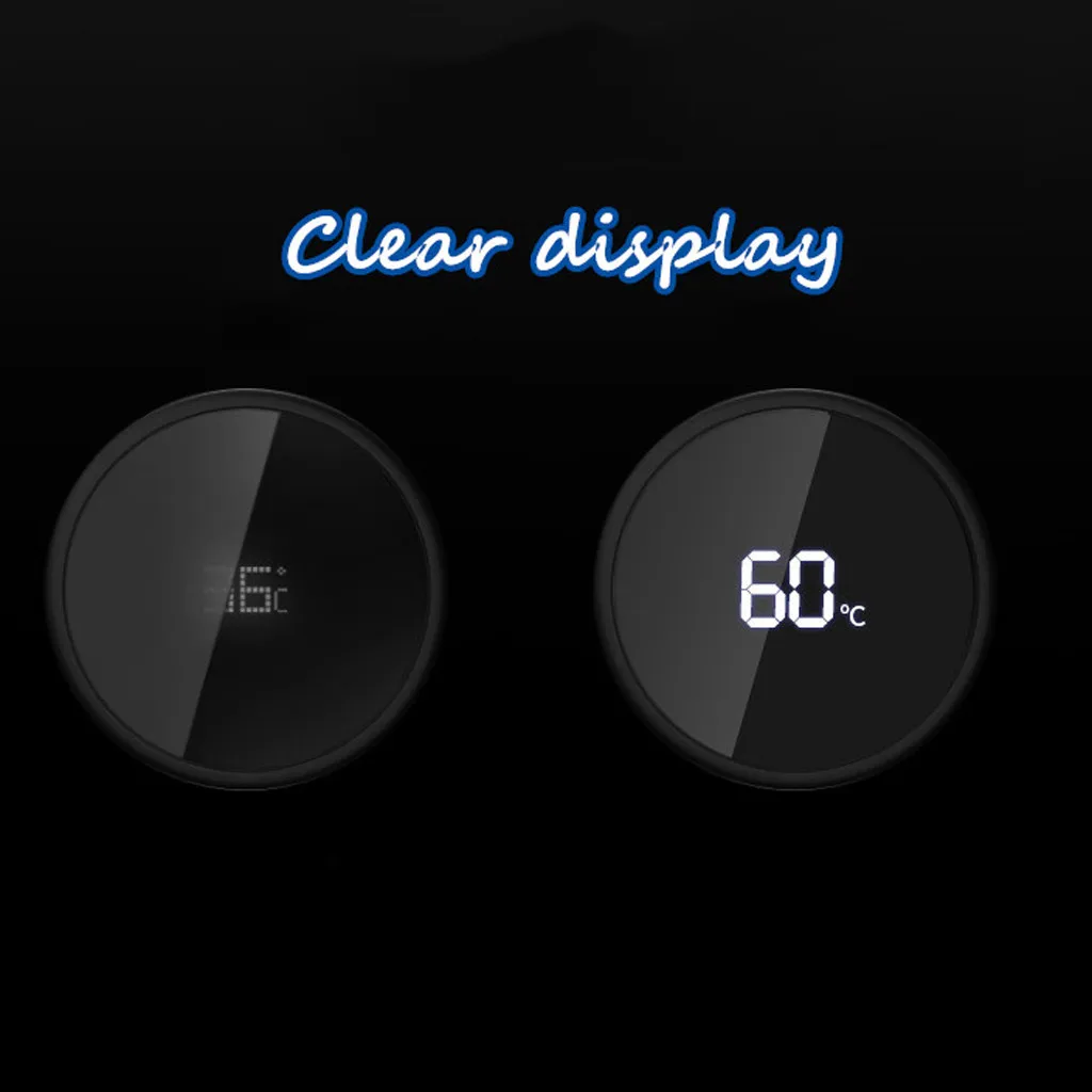 Нержавеющая сталь вакуумная колба смарт-чайник ЖК-дисплей сенсорный экран температура Многофункциональный Смарт путешествия бутылка для воды чайник