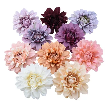 

5pcs/lot Retro high quality fake chrysanthemum christmas decorative crafts artificial flowers for wedding car home decoration