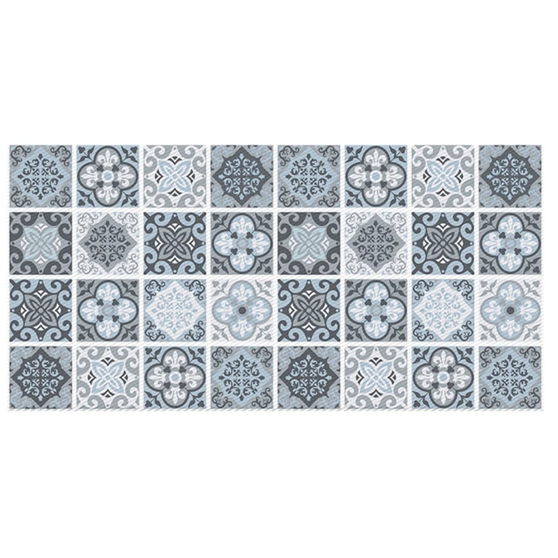 Противоскользящая износостойкая плитка для пола водонепроницаемый имитация паста для плитки для гостиной ванной комнаты наклейка на пол 120X60 см