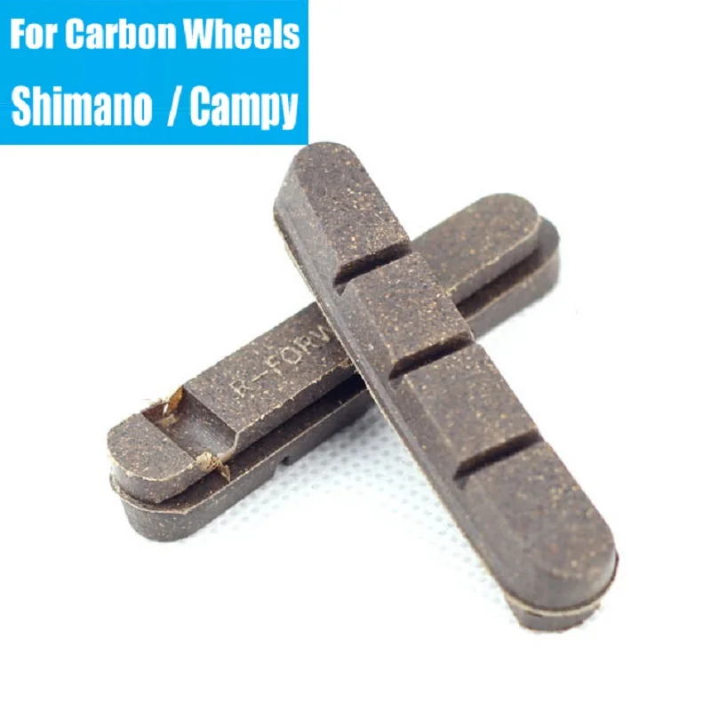 Catazer Road Bicycle Carbon Wheelset Brake Pads 2 Pair Brake Pads for Carbon Rims Bike Brake