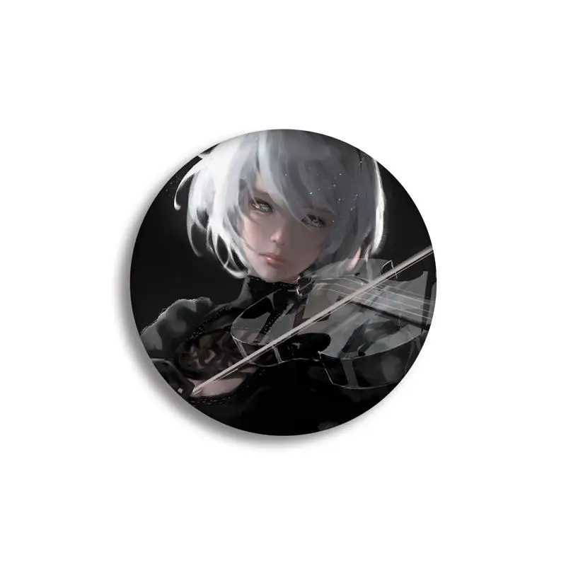 19 Аниме игровой НИР: Automata значок модная игра мультфильм фигурка Nier Automata броши булавка ювелирные изделия аксессуары - Окраска металла: 19