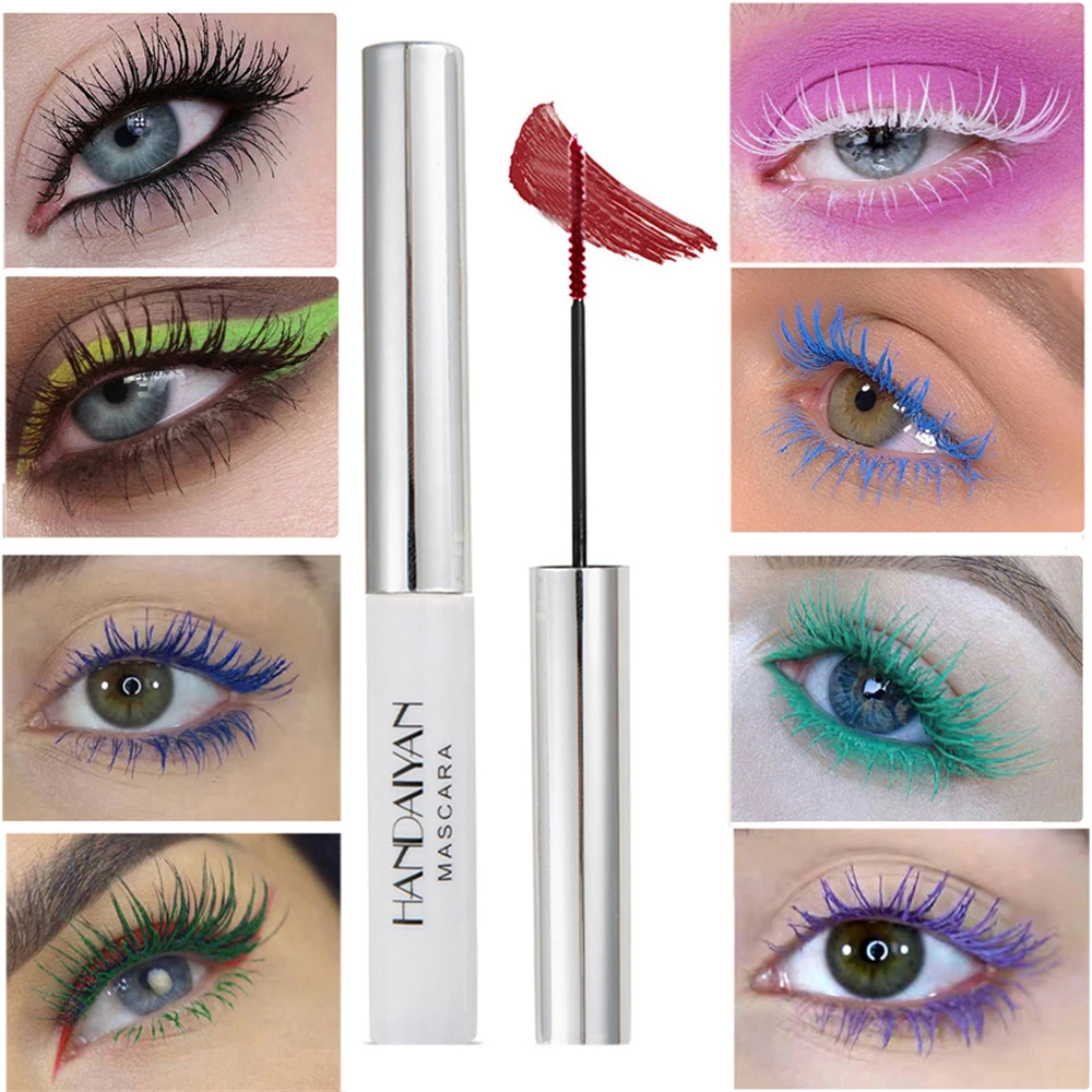 4D Silk Colorful Mascara Waterproof Fast Dry Eyelash Extension Curling