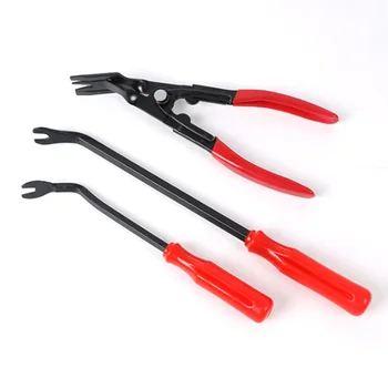 

3pcs Car Door Panel Remover Clip Trim Auto Fastener Pliers Puller Tool Retaining Clip Remover Tools