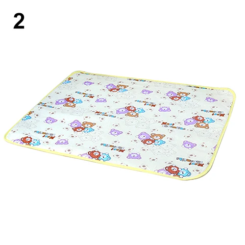 Newborn Baby Urine Mat Waterproof Urine Mat Cover Cartoon Cotton Reusable Washable Changing Pad