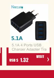 5.1A 4 порта USB зарядное устройство адаптер дорожное настенное зарядное устройство мобильный телефон быстрое зарядное устройство для iPhone X 8 6s Plus для samsung смартфон