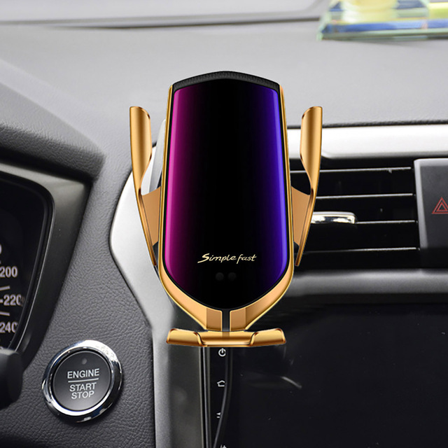 Mount Qi Wireless Charger For iPhone 12 11 Pro XS Max X XR 8 10W Fast Charging Phone Holder For Samsung Note 20 S21 S20 S10