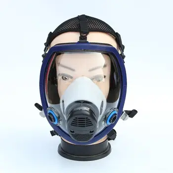 

Full Face Gas Mask Silicone Filter Chemical Mask Dust Acid Toxic Air Chemicals Respirators painting/Pesticide/Laboratory