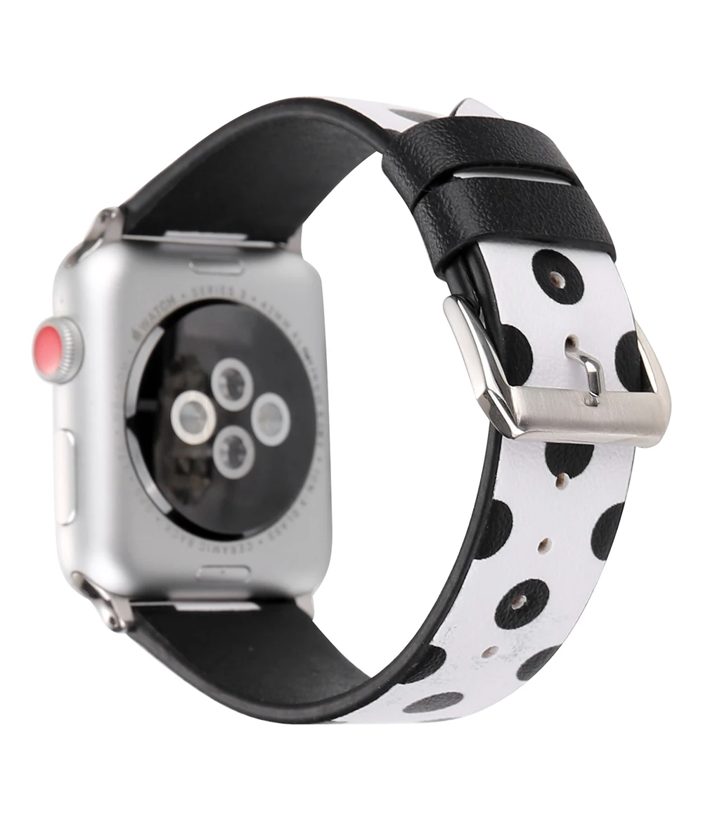 UEBN кожаный волновой ремешок для apple watch 38 42 40 44 мм Классическая пряжка кожаный ремень для iwatch series 4 3 2 1 ремешки для часов