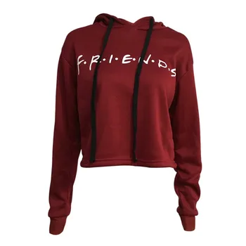 

Letter Print Women Hoodies Solid Cotton Sweatshirt Casual 3 Color Pullover Hoodies Female Streetwear Autumn New Hoodies