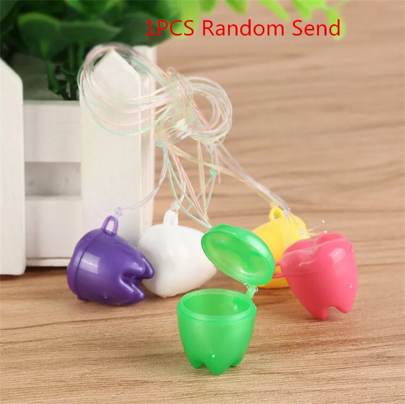 1pcs random color 10/1 предмет; нижнее белье из хлопка для детей; молочных зубов хранения Коробки зуб Форма детство сувенир сохранить коробочка для зубов детские зубы сбора мини-контейнер - Цвет: 1pcs random color