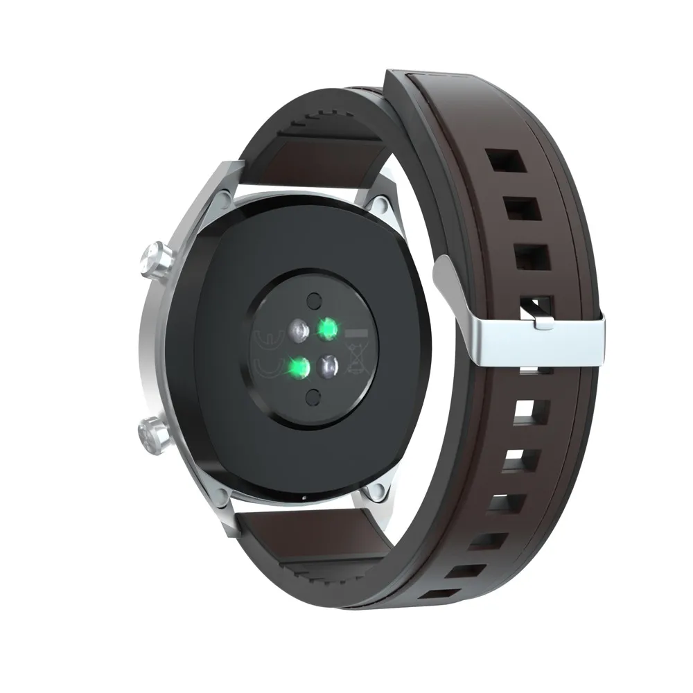 Ремешок для часов 22 мм браслет для huawei Watch GT GT2 42 мм 46 мм силиконовый+ кожаный ремешок для samsung Galaxy watch 46 мм