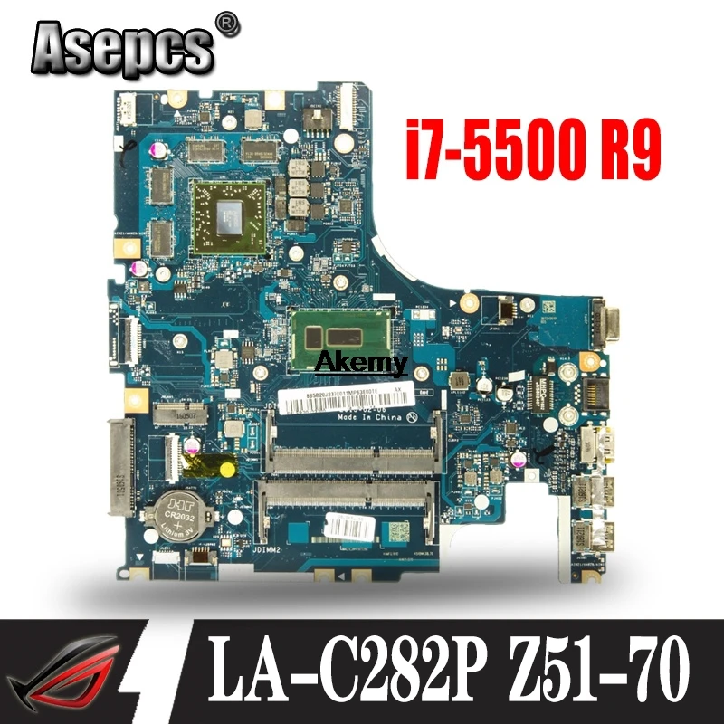 AIWZ0/Z1 LA-C282P материнская плата для lenovo Z51-70 Y50C XIAOXIN V4000 ноутбук материнская плата Процессор i7 5500U R9 M375 тесты работы