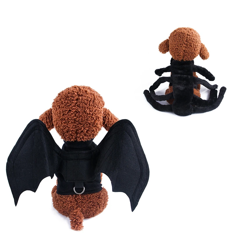 

Jormel Halloween Dog Costumes for Small Dogs Spider Dog Dressing Up Clothes Horror Long Fur Legs Funny Costume for Cat Chihuahua